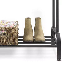 Whitmor Double Rod Garment Rack Noir : Cadre en acier, 155 cm de hauteur, 109 cm de largeur, 43 cm de profondeur, assemblage par un adulte requis