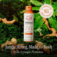 Grand Tongo Repulsif anti-insectes à la picaridine sans DEET, formule familiale - agrumes + santal - 4,5 oz : protection 12 heures, application cutanee, spray aerosol
