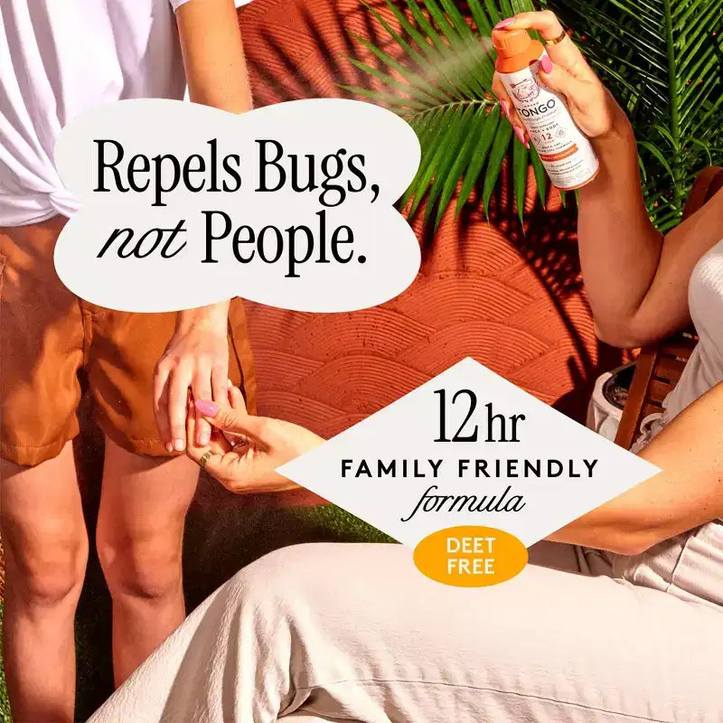 Grand Tongo Repulsif anti-insectes à la picaridine sans DEET, formule familiale - agrumes + santal - 4,5 oz : protection 12 heures, application cutanee, spray aerosol
