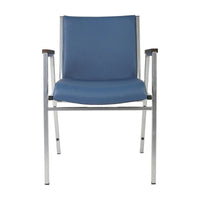 Chaise empilable robuste avec accoudoirs - 21P x 21L x 31H