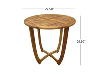 Ensemble de bistrot 3 pièces Coronado en bois d'acacia avec coussins - Finition Teck - Christopher Knight Home : Meubles de salle à manger d'extérieur avec cadre résistant aux intempéries