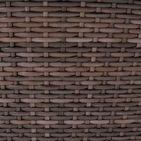 Ensemble bistrot de patio extérieur en acier 3 pièces résistant à la rouille avec coussins marron foncé - Room Essentials™ : Cadre en acier, table en verre trempé