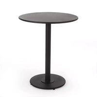 Ensemble de bistro 3 pièces Terra Nova Outdoor : Noir mat, cadre en fer courbé, table ronde - Christopher Knight Home