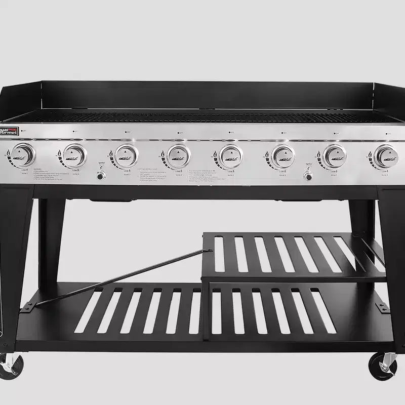 Royal Gourmet Grill à gaz 8 brûleurs grand evenement 104000 BTU, noir