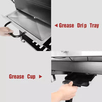 Royal Gourmet Grill à gaz 8 brûleurs grand evenement 104000 BTU, noir