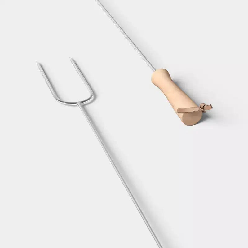 2 brochettes à guimauve en forme de bûche gris - Threshold™