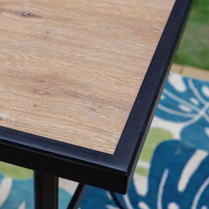 Ensemble table et 2 tabourets de bar pivotants d'extérieur Captiva Designs : Ensemble bistro de terrasse, résistant à la rouille
