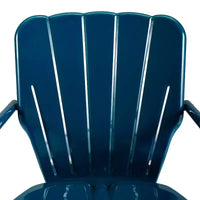 Ensemble bistrot extérieur Ridgeland 3 pièces avec table et 2 chaises – Bleu marine brillant – Crosley