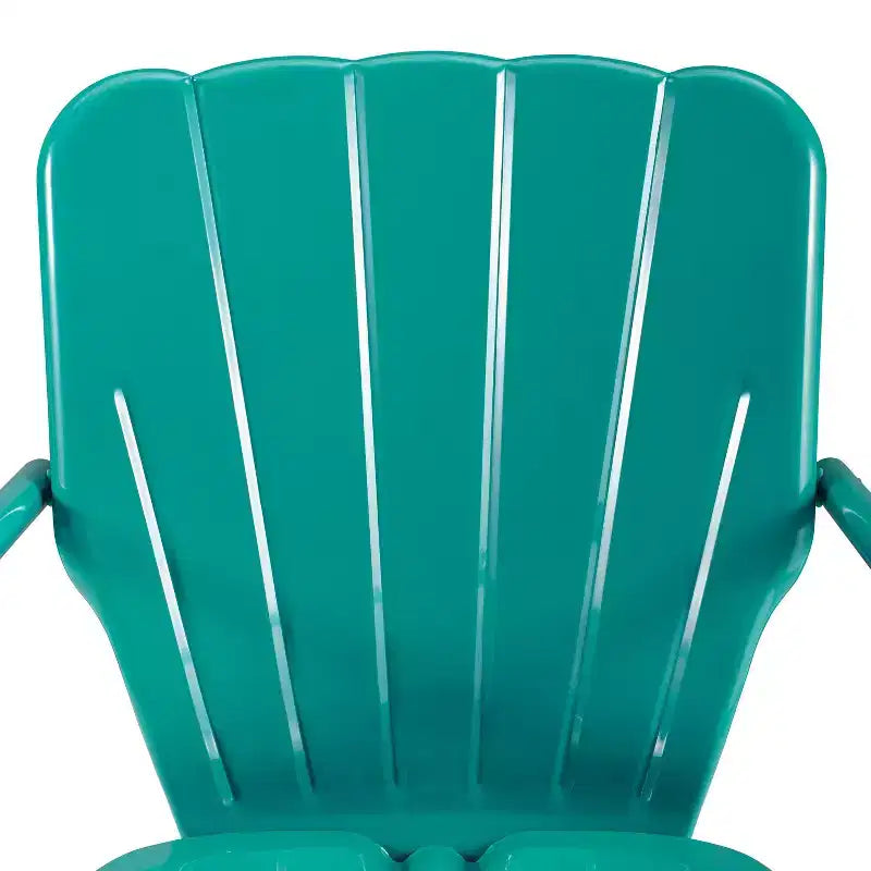 Ensemble bistro d'extérieur 3 pièces Ridgeland avec table et 2 chaises - Turquoise brillant - Crosley