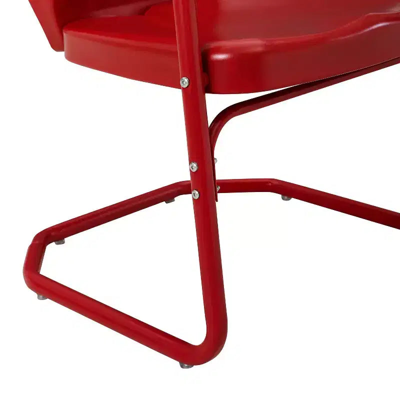 Ensemble de bistrot extérieur 3 pièces Ridgeland avec table et 2 chaises - Rouge - Crosley