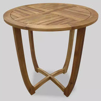 Ensemble bistro Westbridge 3 pièces en bois d'acacia – Teck – Christopher Knight Home : Résistant aux intempéries, quincaillerie en acier galvanisé