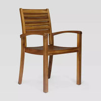 Ensemble bistro Westbridge 3 pièces en bois d'acacia – Teck – Christopher Knight Home : Résistant aux intempéries, quincaillerie en acier galvanisé
