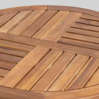 Ensemble bistro Westbridge 3 pièces en bois d'acacia – Teck – Christopher Knight Home : Résistant aux intempéries, quincaillerie en acier galvanisé