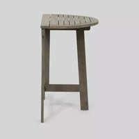 Ensemble bistrot de patio demi-rond 3 pièces Oso en bois d'acacia gris - Christopher Knight Home