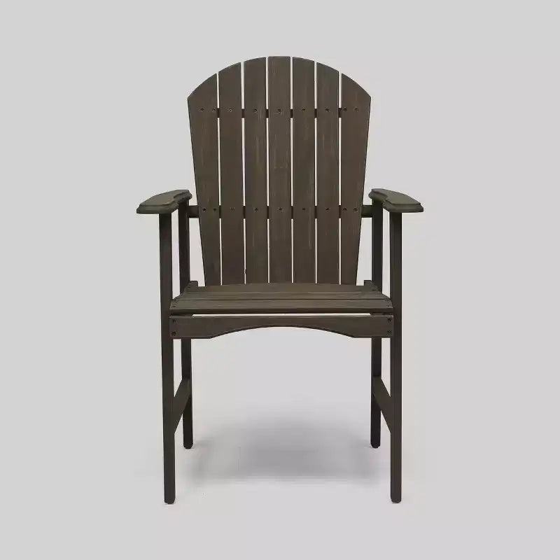 Ensemble bistrot de patio demi-rond 3 pièces Oso en bois d'acacia gris - Christopher Knight Home