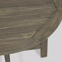 Ensemble bistrot de patio demi-rond 3 pièces Oso en bois d'acacia gris - Christopher Knight Home
