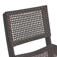 Tabourets de bar pliants Polaris 4 places en bois d'acacia gris foncé – Christopher Knight Home : sièges de terrasse résistants aux intempéries
