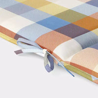 Coussin de chaise longue à imprimé madras 22"x78" Multi Warm - Room Essentials™