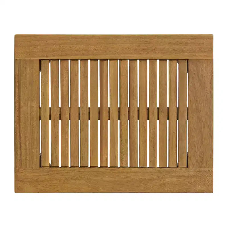 Alaterre Furniture Ensemble bistro de patio d'extérieur Okemo 3 pièces en bois d'acacia