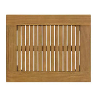 Alaterre Furniture Ensemble bistro de patio d'extérieur Okemo 3 pièces en bois d'acacia