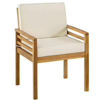 Alaterre Furniture Ensemble bistro de patio d'extérieur Okemo 3 pièces en bois d'acacia