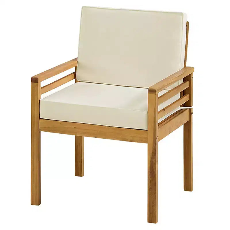 Alaterre Furniture Ensemble bistro de patio d'extérieur Okemo 3 pièces en bois d'acacia
