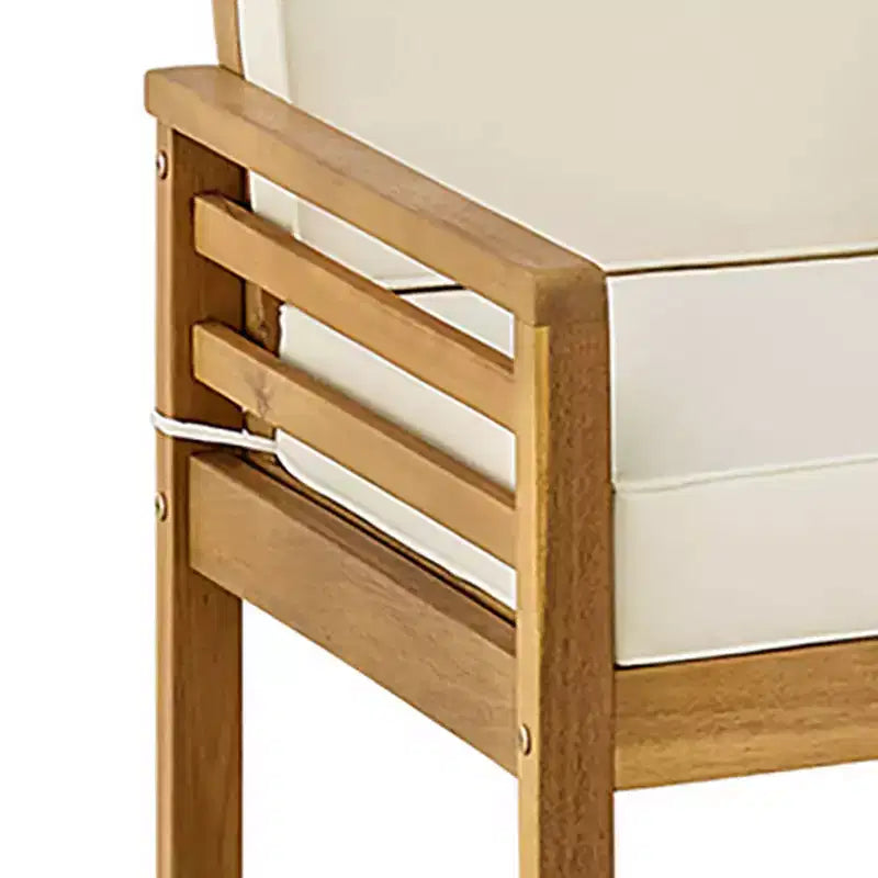 Alaterre Furniture Ensemble bistro de patio d'extérieur Okemo 3 pièces en bois d'acacia