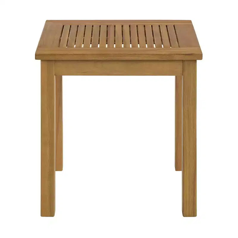 Alaterre Furniture Ensemble bistro de patio d'extérieur Okemo 3 pièces en bois d'acacia