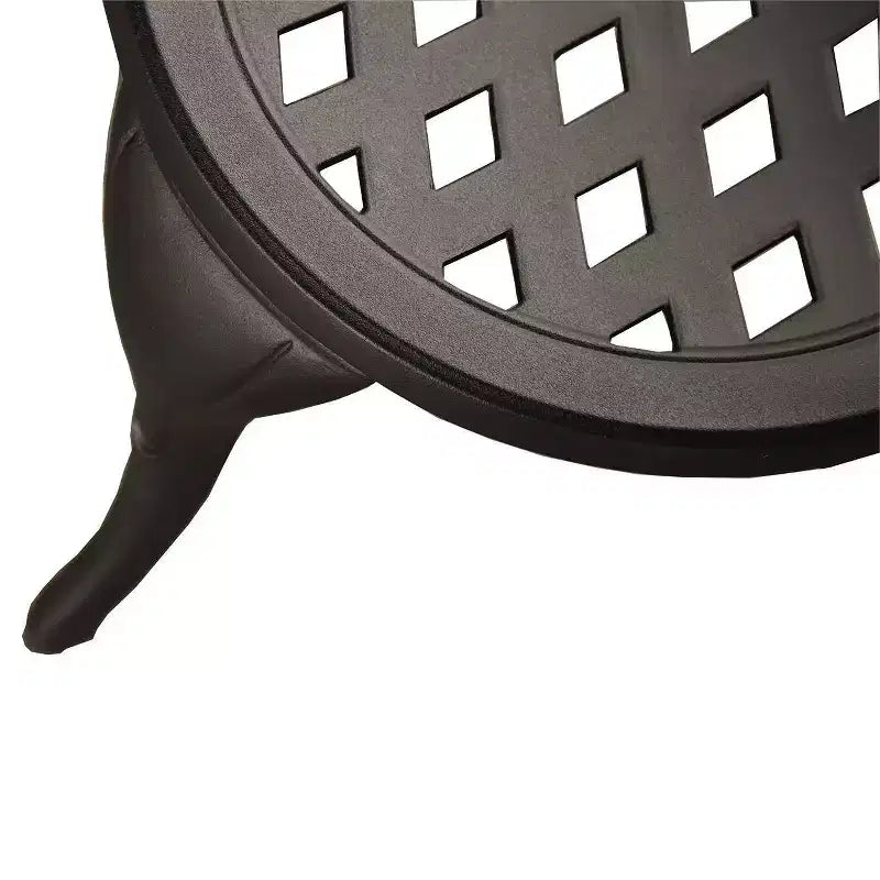 Ensemble de bistrot 3 pièces contemporain moderne en aluminium maillé - Noir - Oakland Living : Ensemble de salle à manger d'extérieur 2 personnes résistant aux intempéries