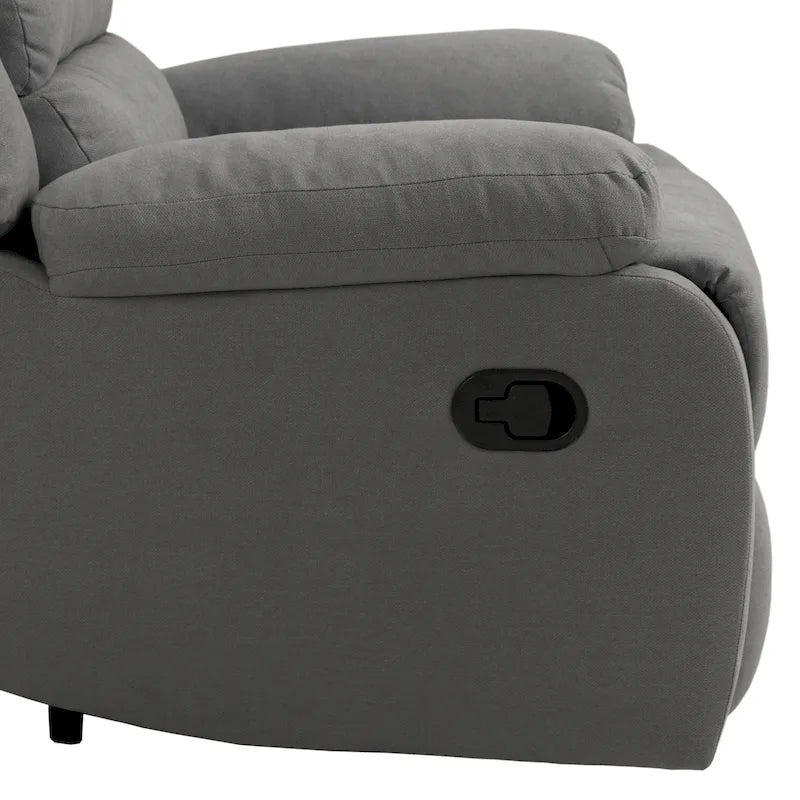 Ensemble de 2 fauteuils inclinables manuels classiques et traditionnels