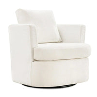 Fauteuils pivotants modernes Chenille pour salon