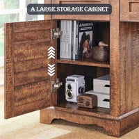 Bureau d'angle exécutif en forme de L 60 Farmhouse, bureau d'angle en bois, bureau d'ordinateur