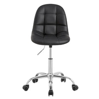 Chaise de bureau à domicile sans accoudoirs Javlergo, chaise de bureau d'ordinateur réglable en hauteur avec roulettes