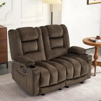 Causeuse Inclinable Électrique MCombo avec Chaleur et Massage, Tissu PR648