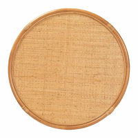 Table basse bali & pari Louis, rotin marron naturel, style bohème moderne