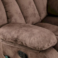 Fauteuil Inclinable à Bascule de Massage Manuel Pivotant 360° avec Chaleur et Vibration