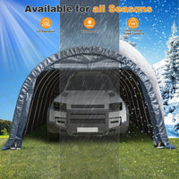 Abri de rangement extérieur et auvent carport : abri portable pour vélos, motos et rangement de jardin