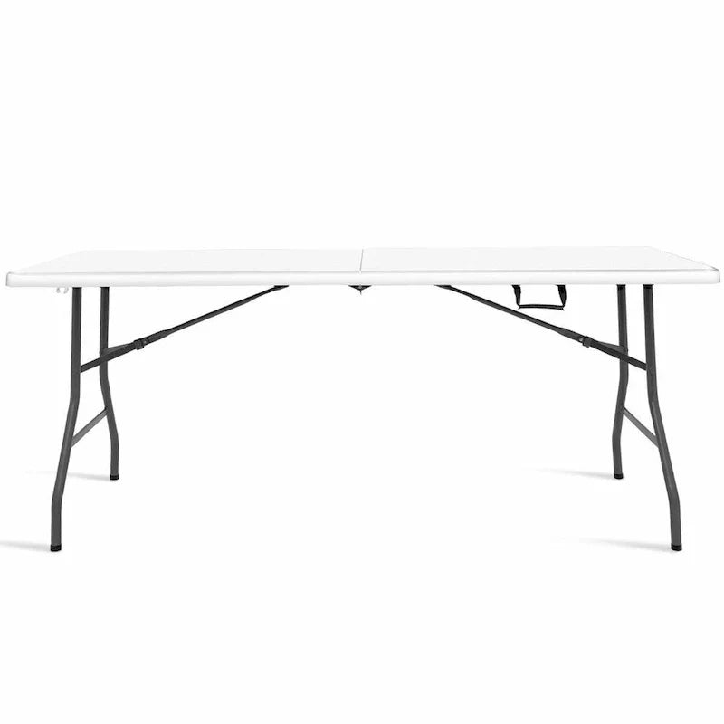 Table pliante Costway 180 cm portable plastique intérieur extérieur pique-nique fête