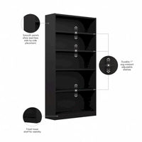 Bibliothèque haute à 5 étagères Universal de Bush Furniture
