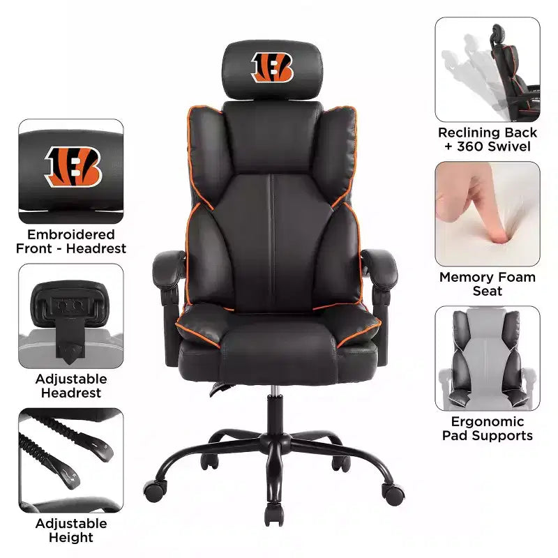 Fauteuil de bureau NFL Cincinnati Bengals Champ