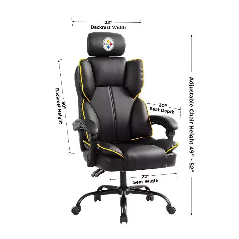 Chaise de bureau NFL Pittsburgh Steelers Champ