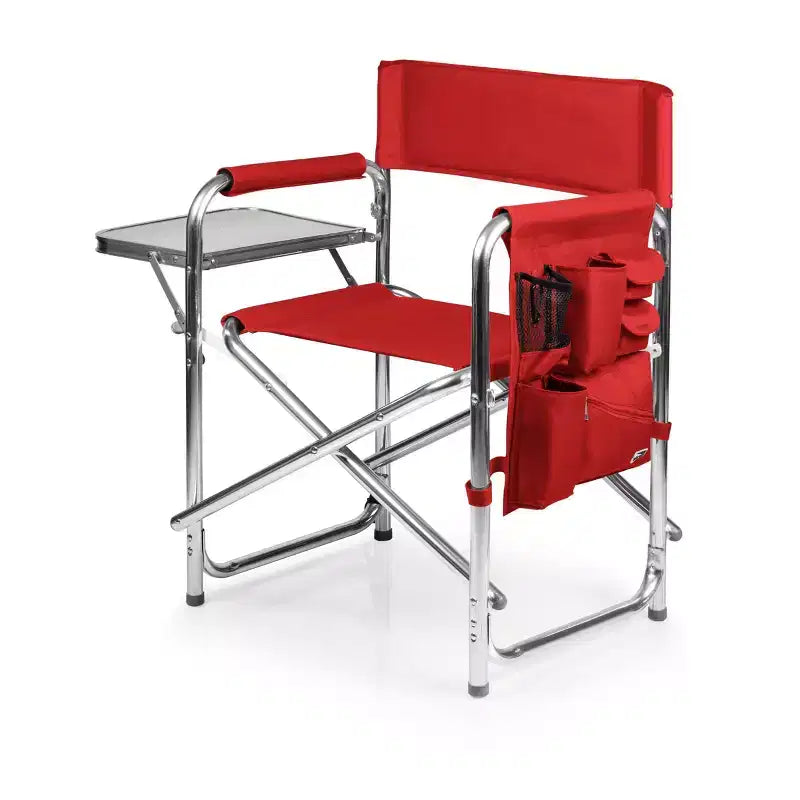 NCAA Arkansas Razorbacks Chaise de camp portable avec table d'appoint