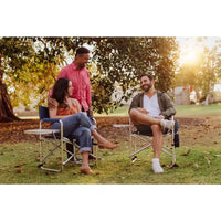 NCAA North Carolina Tar Heels Chaise de camp portable avec table d'appoint