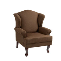 Lot de 2 fauteuils d'appoint à oreilles traditionnels rembourrés