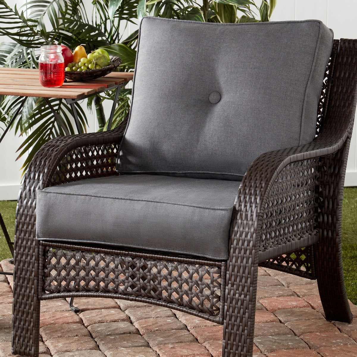 Sunbrella Ensemble de coussins d'extérieur à assise profonde premium 2 pièces
