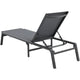 Chaises longues d'extérieur, chaises longues de patio en aluminium avec 5 positions réglables, chaises longues de piscine pliantes inclinables