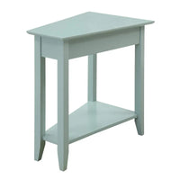 Table d'appoint d'angle American Heritage avec étagère de Convenience Concepts