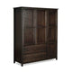 Grain Wood Furniture Armoire Shaker en bois à 3 portes - 60x72x22