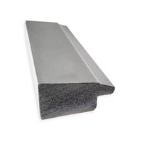 Miroir de porte Vista brossé 17 x 51 po à cadre nickel - Amanti Art : cadre en polystyrène, sans montage requis