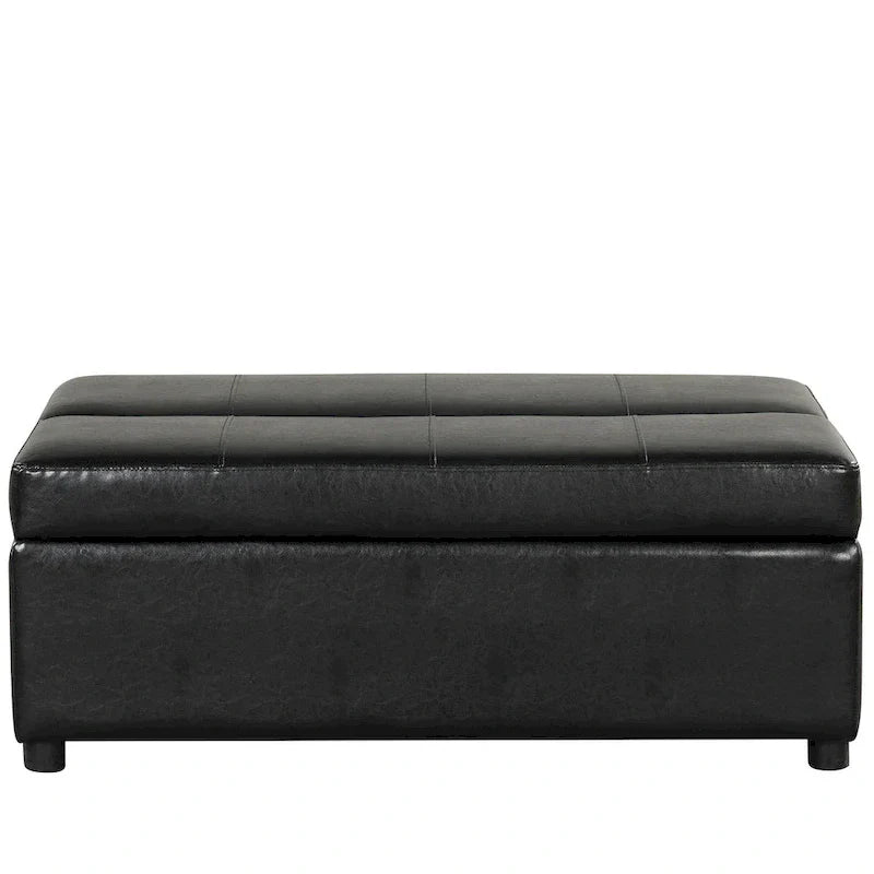 Lit d'appoint pliable ottoman convertible Twin Size avec matelas, canapé-lit rembourré en PU